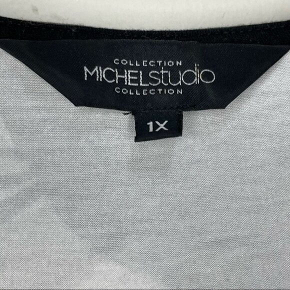 SIZE 1x Addition Elle Michel Studio Floral Top - Picture 2 of 8